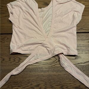 Lululemon Sheer Tie-Front Wrap Top Size 6”